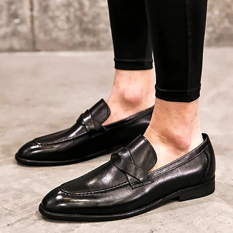 Breathable PU Leather Men Loafers