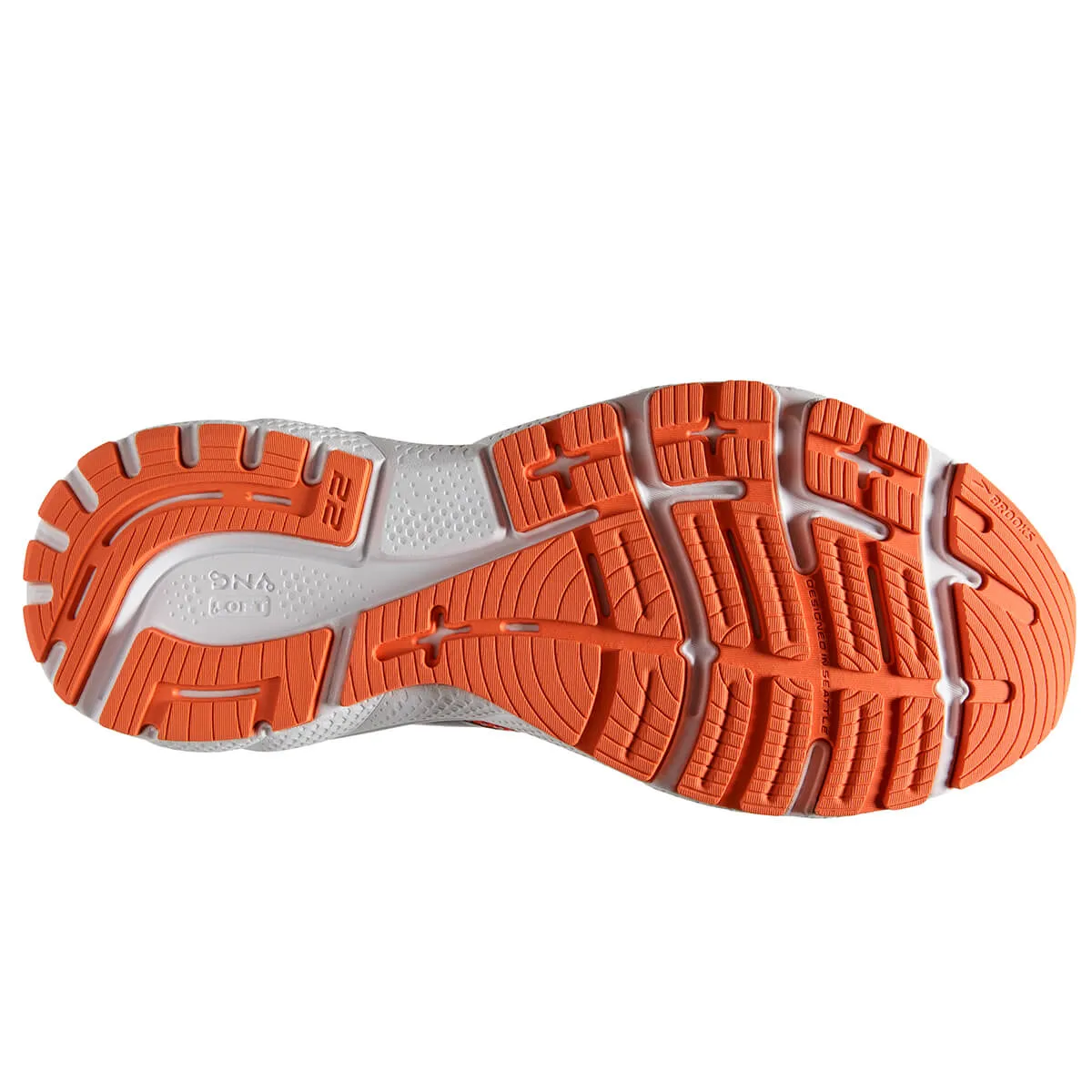 Brooks Adrenaline GTS 22 Mens | Pumpkin/flame/titan