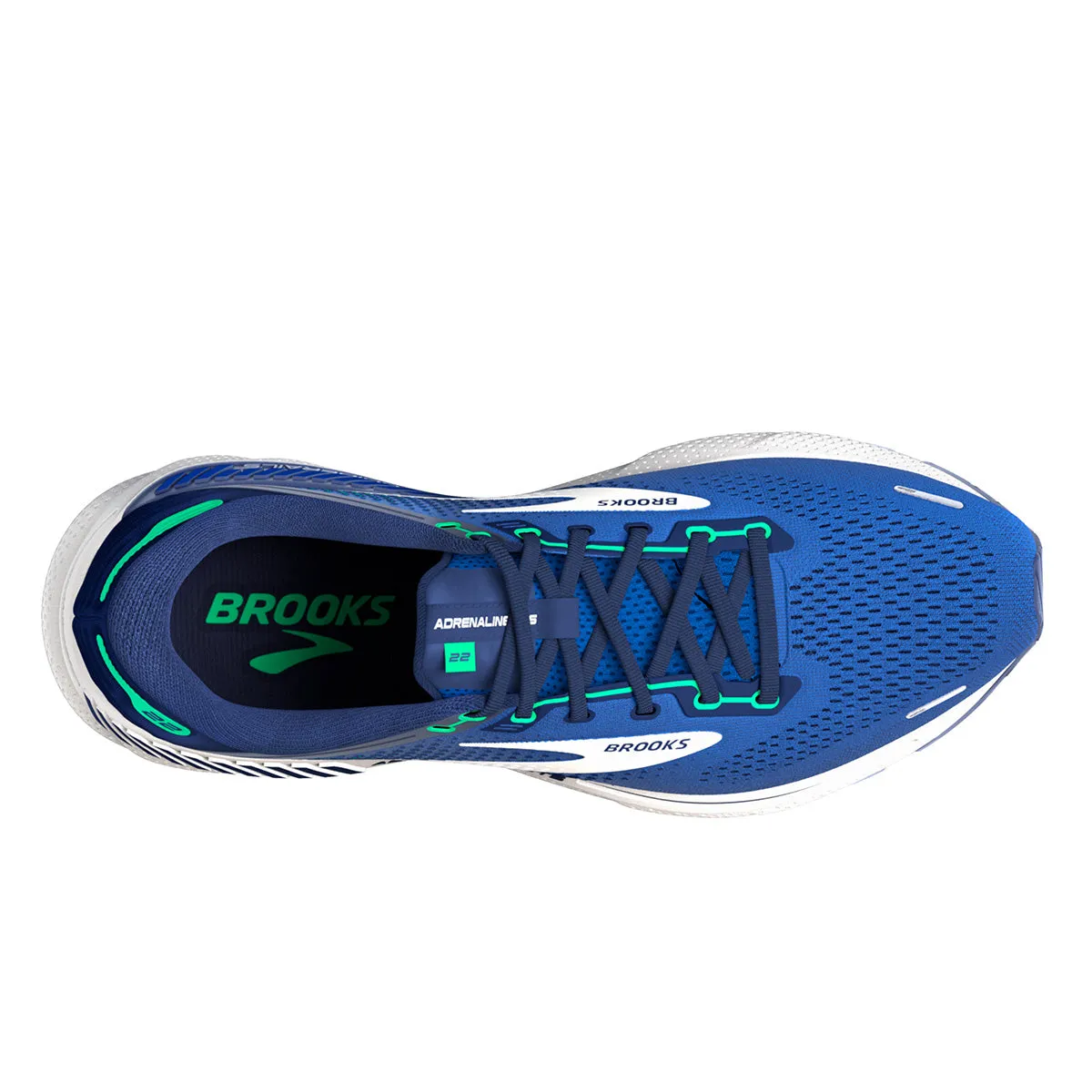 Brooks Adrenaline GTS 22 Mens | Surf the Web/blue/irish Green