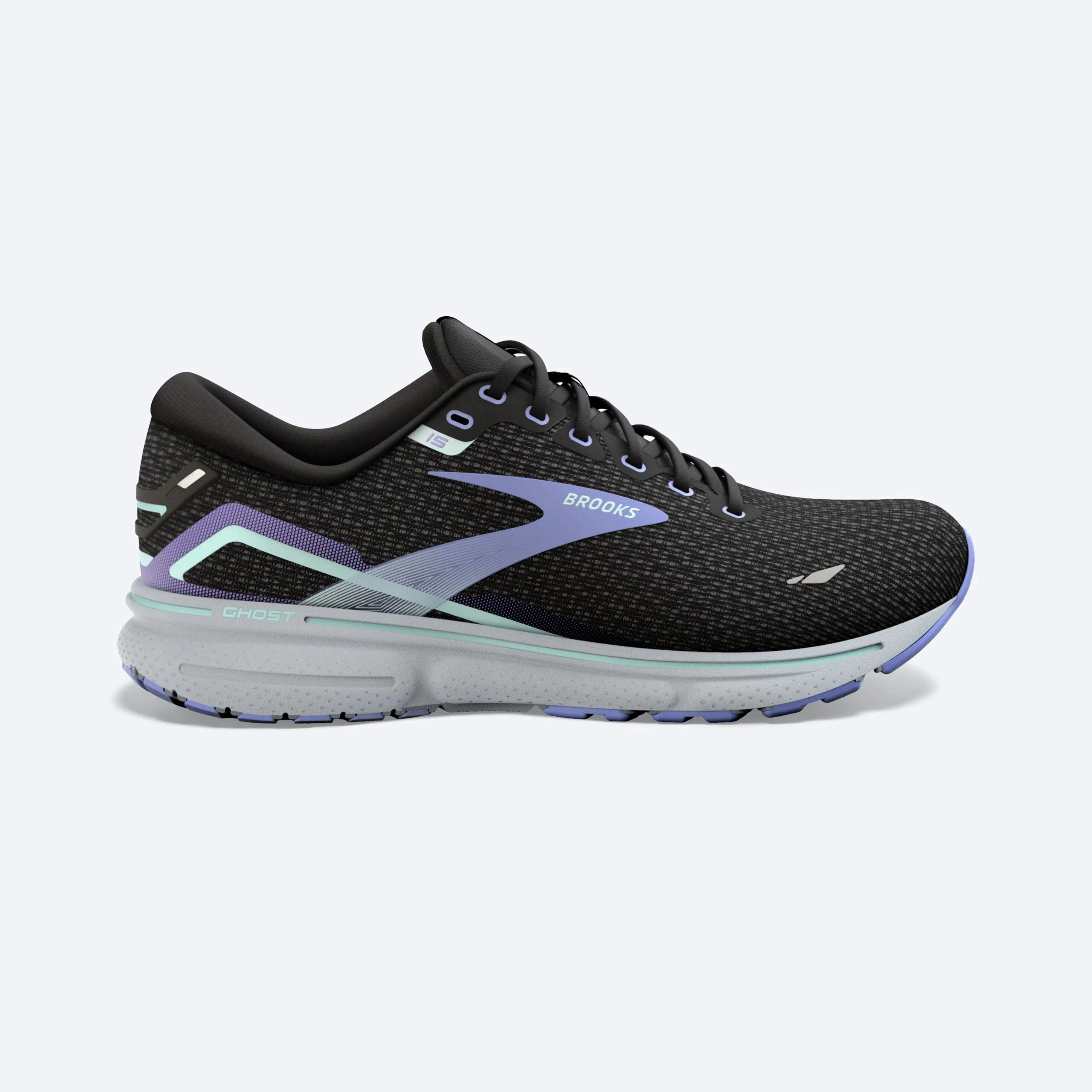 Brooks | Ghost 15 | Women's | Black/Jacaranda/Salt