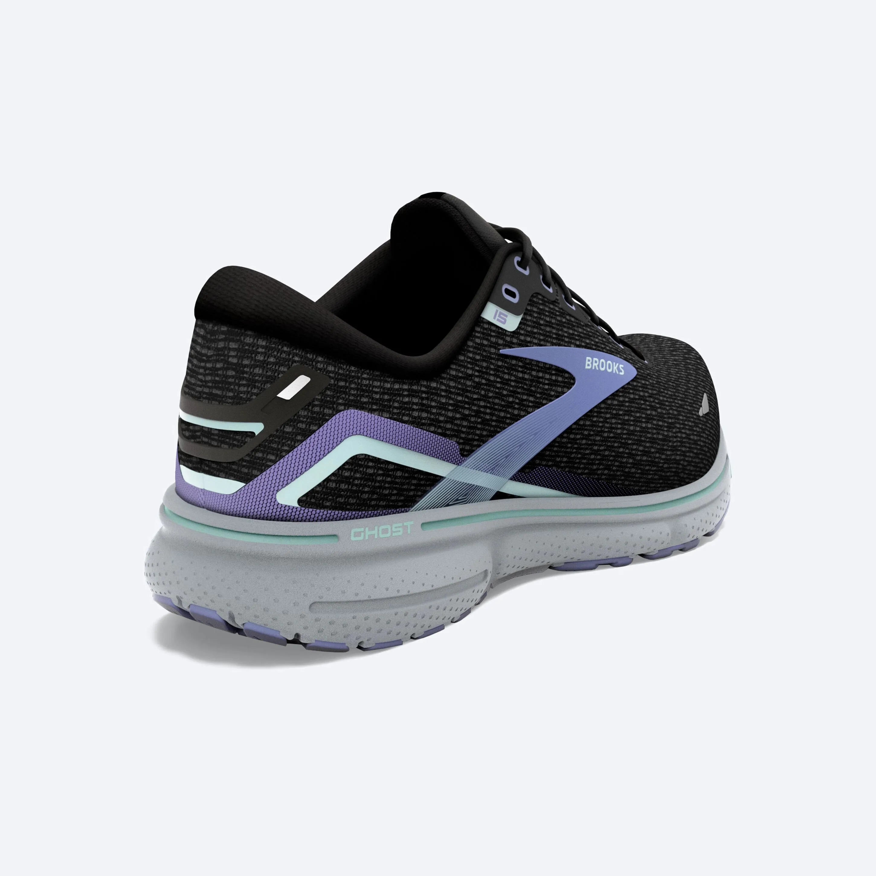 Brooks | Ghost 15 | Women's | Black/Jacaranda/Salt