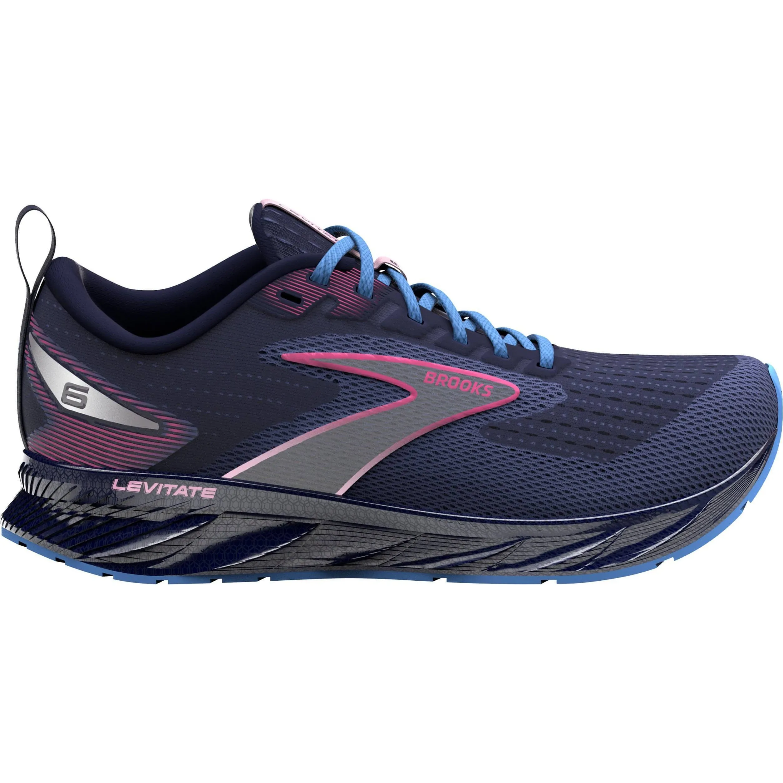 Brooks Levitate 6 Womens Running Shoes - Navy