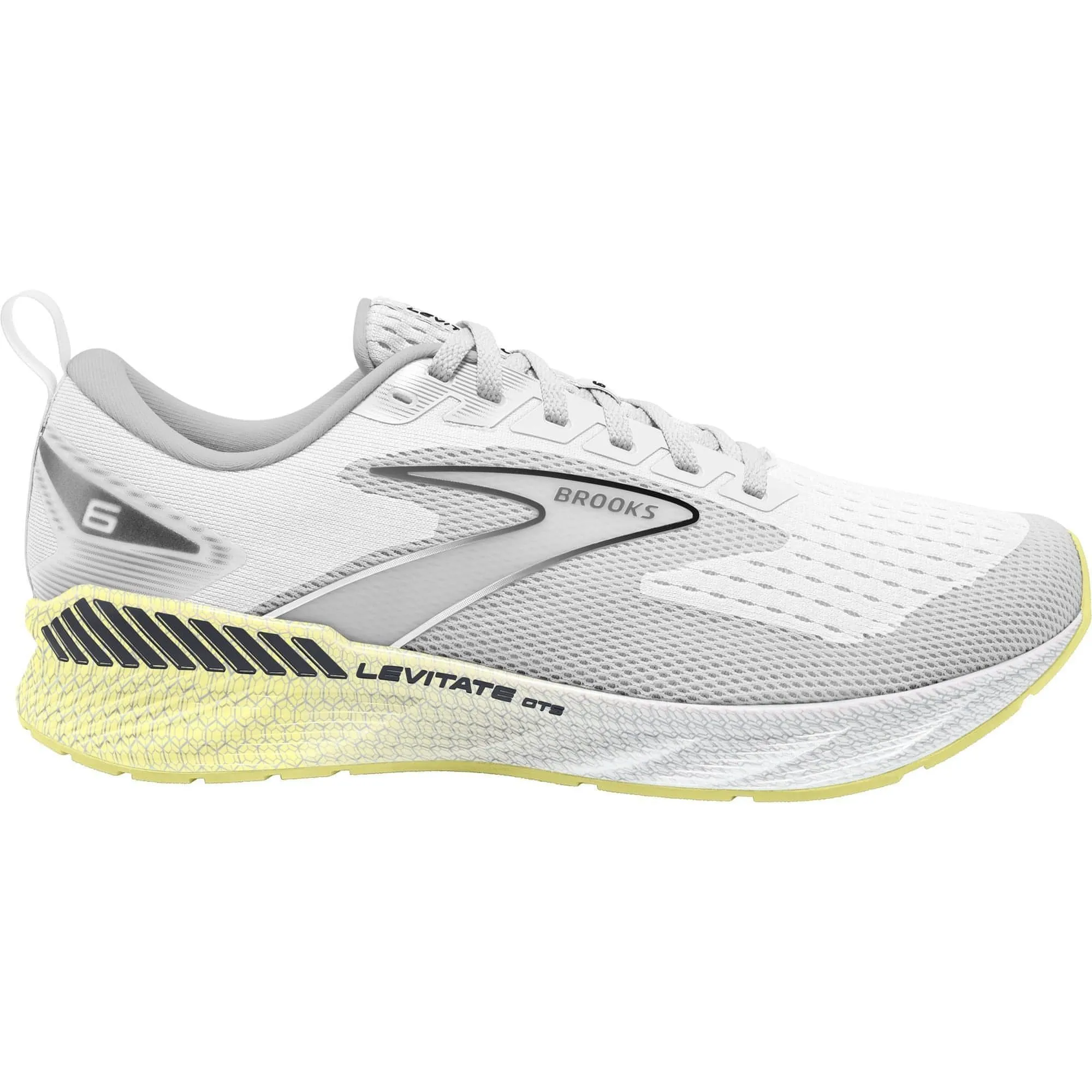 Brooks Levitate GTS 6 Womens Running Shoes - White