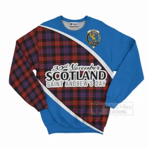 Brown (Broun) Family Crest Tartan Sweatshirt Celebrate Saint Andrew's Day in Style