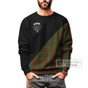 Bruce Hunting Tartan Sweatshirt with Family Crest and Military Logo Style