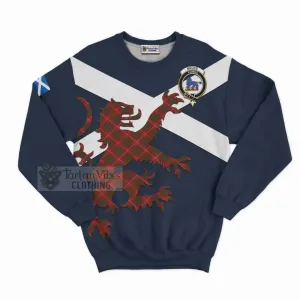 Bruce Tartan Lion Rampant Sweatshirt  Proudly Display Your Heritage with Alba Gu Brath and Clan Name