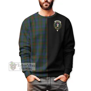 Buchanan Hunting Tartan Sweatshirt with Family Crest and Half Of Me Style