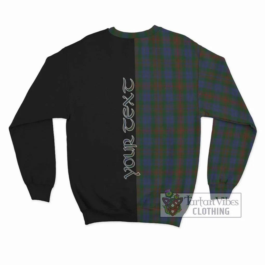 Buchanan Hunting Tartan Sweatshirt with Family Crest and Half Of Me Style