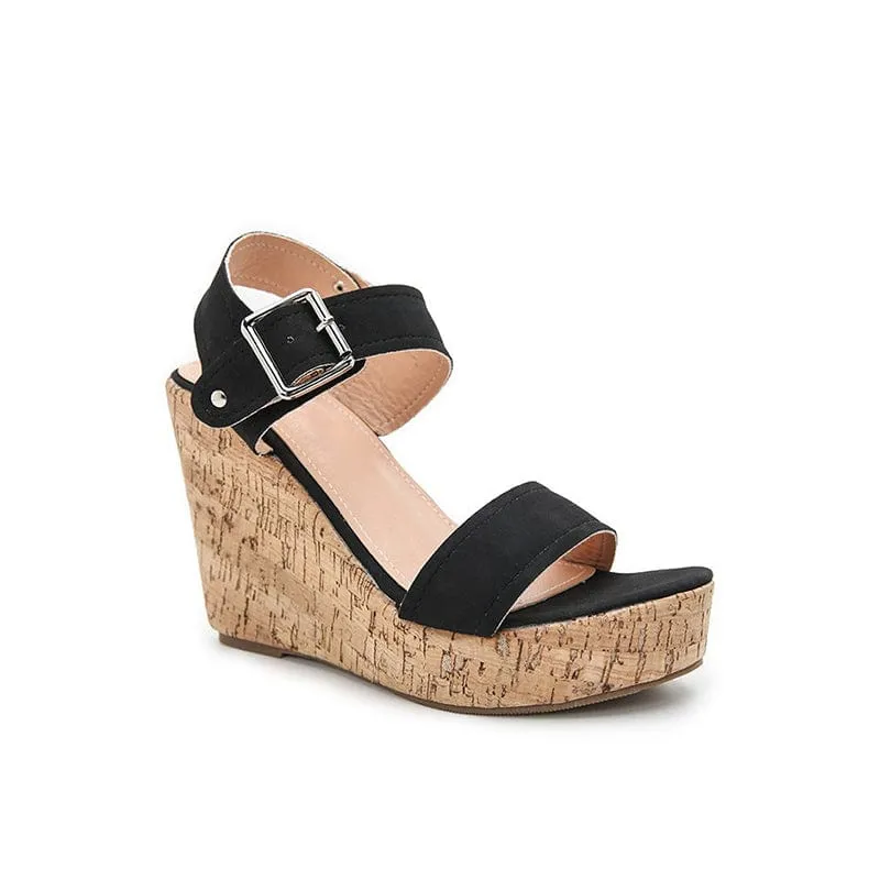 Buckle Platform Sandals