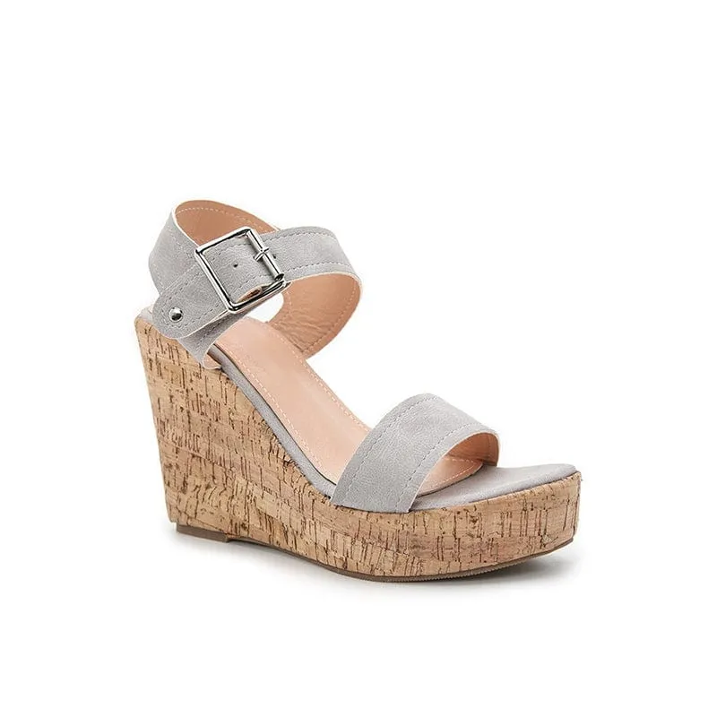 Buckle Platform Sandals