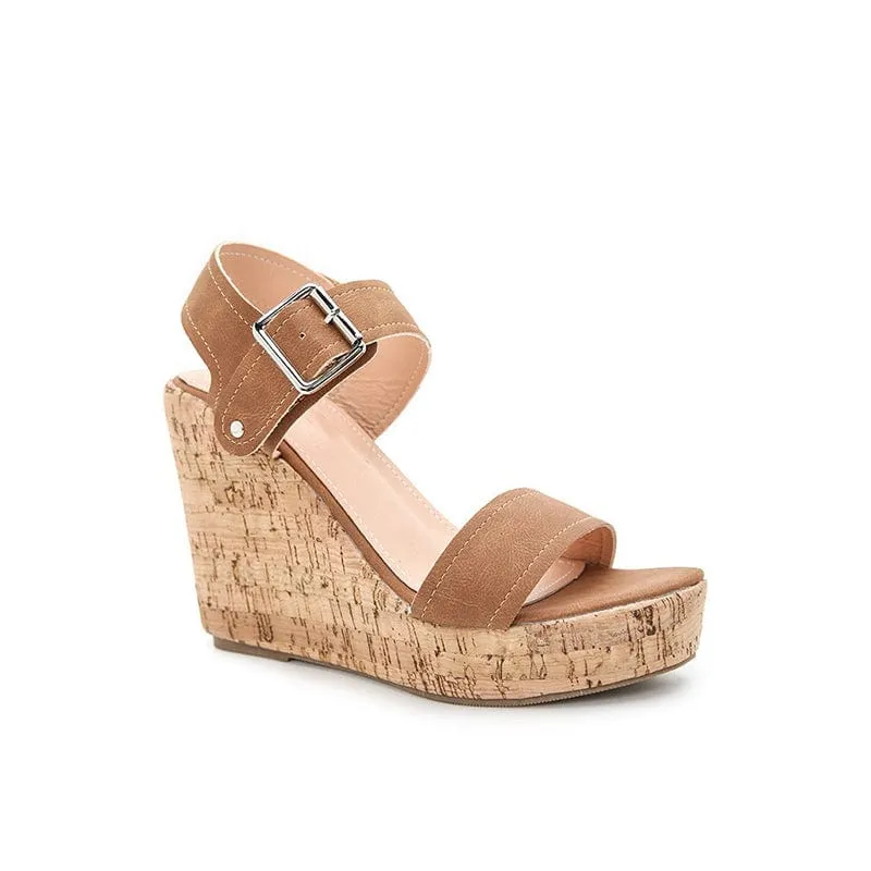 Buckle Platform Sandals