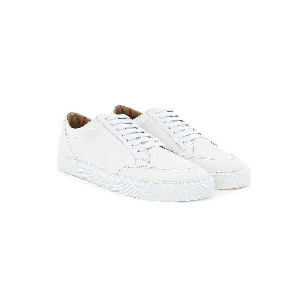 Burberry White Leather Sneaker