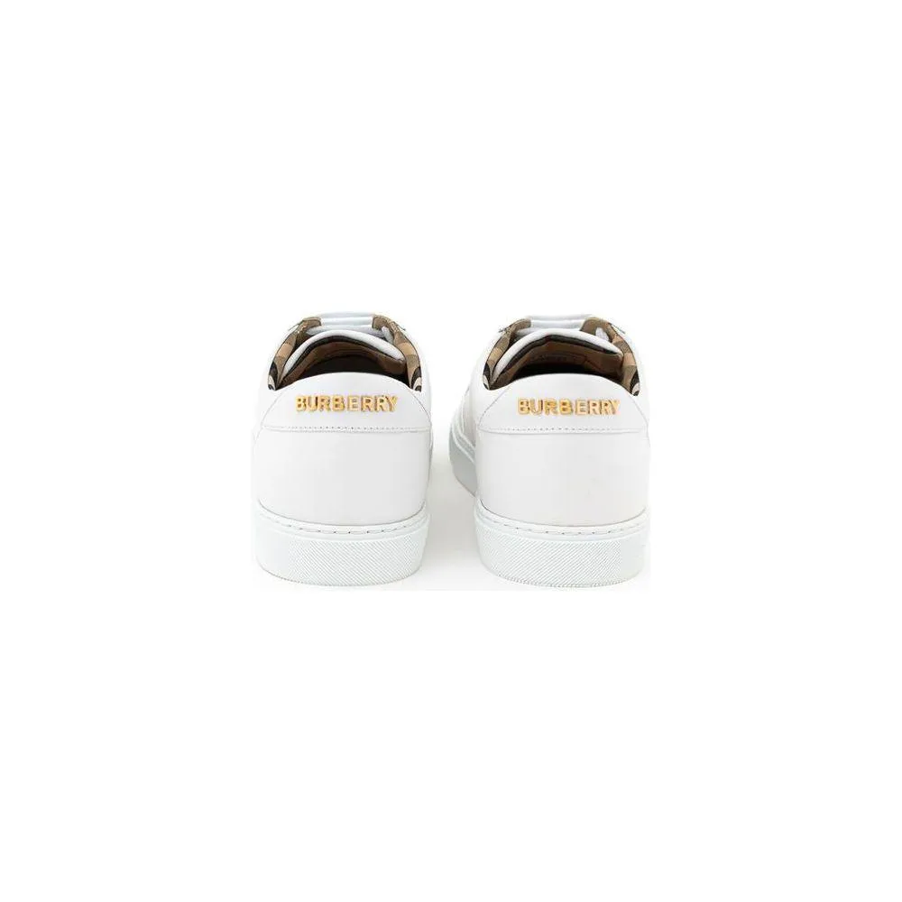 Burberry White Leather Sneaker