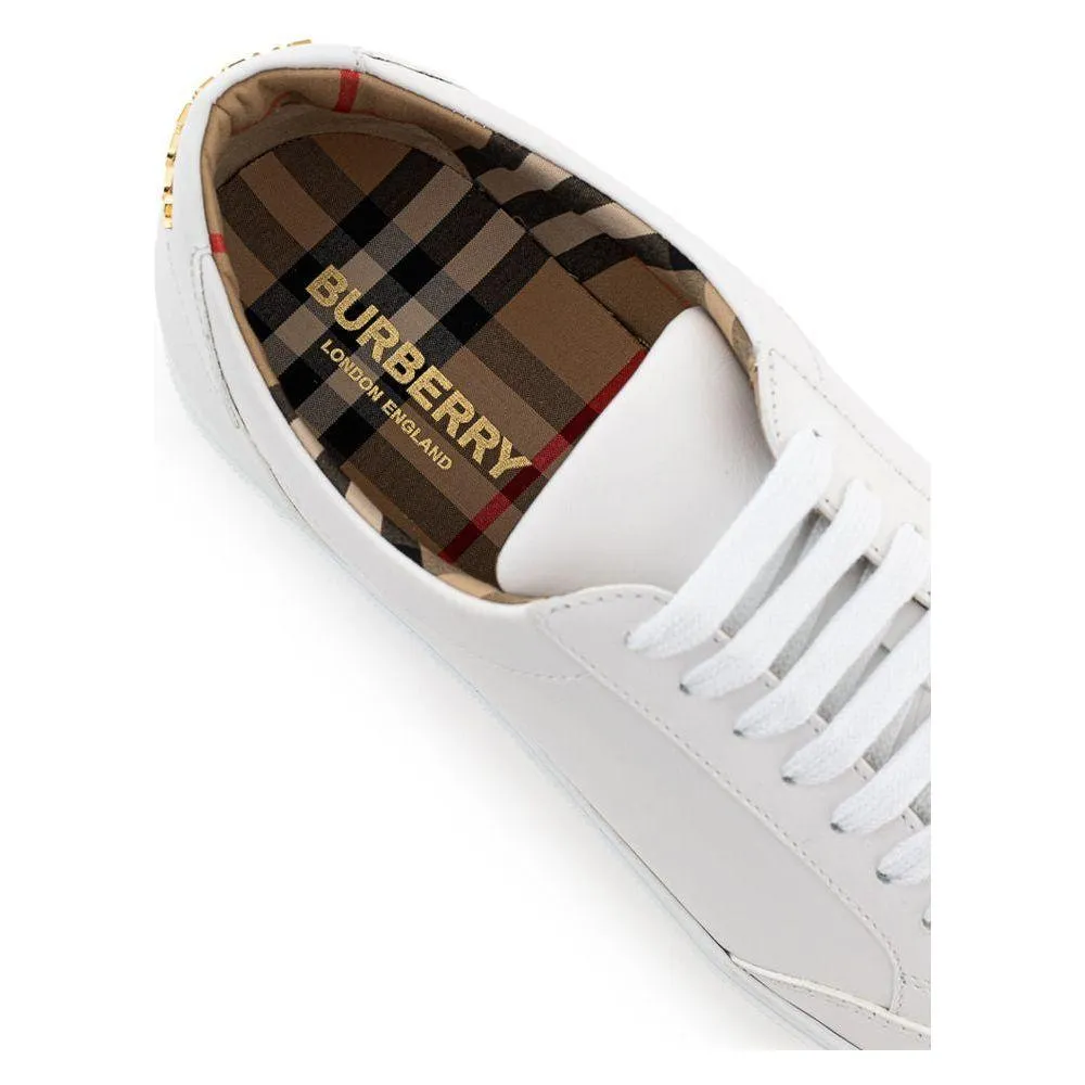 Burberry White Leather Sneaker