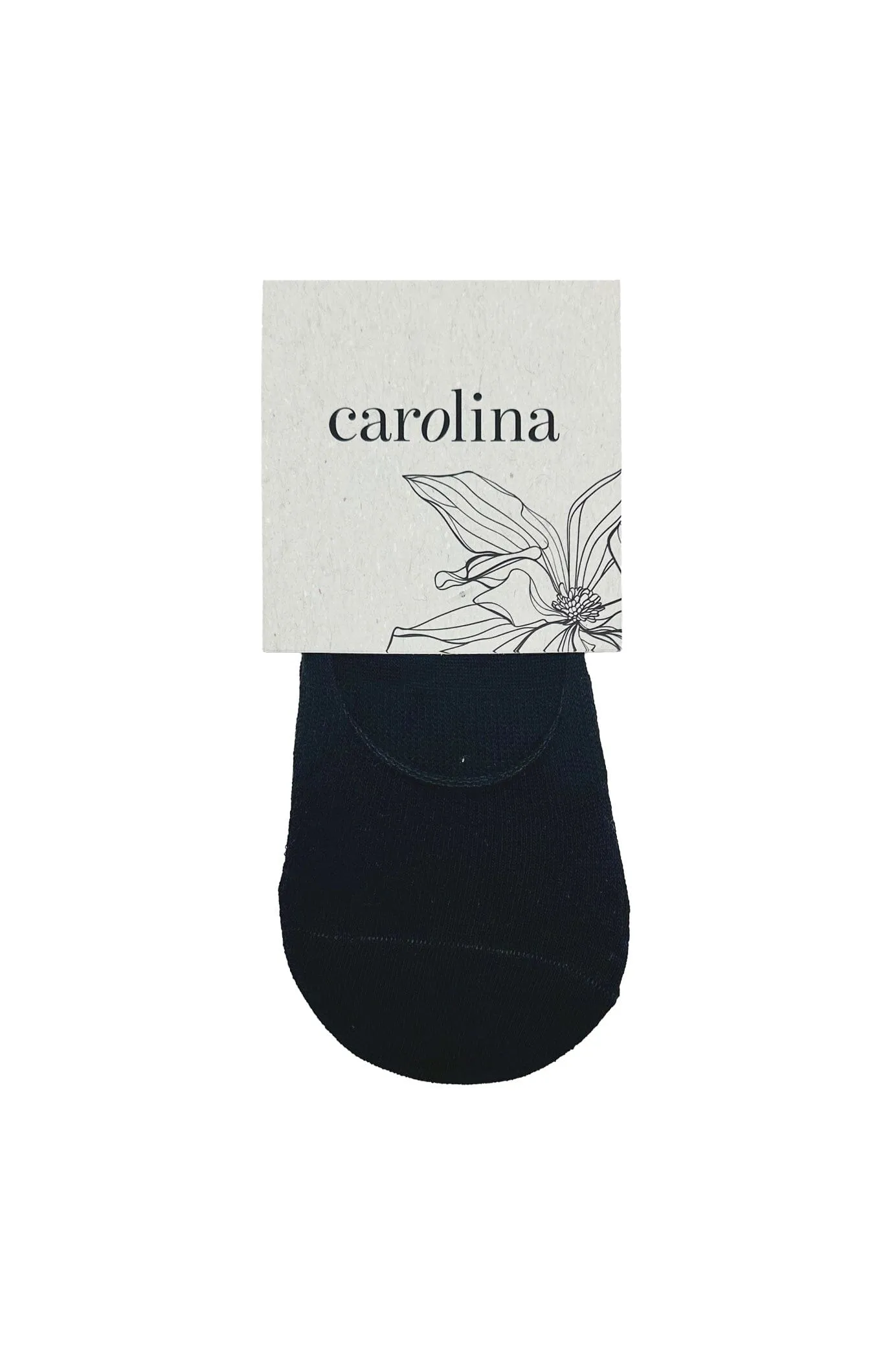 Carolina No Show Socks Set of 3 Black