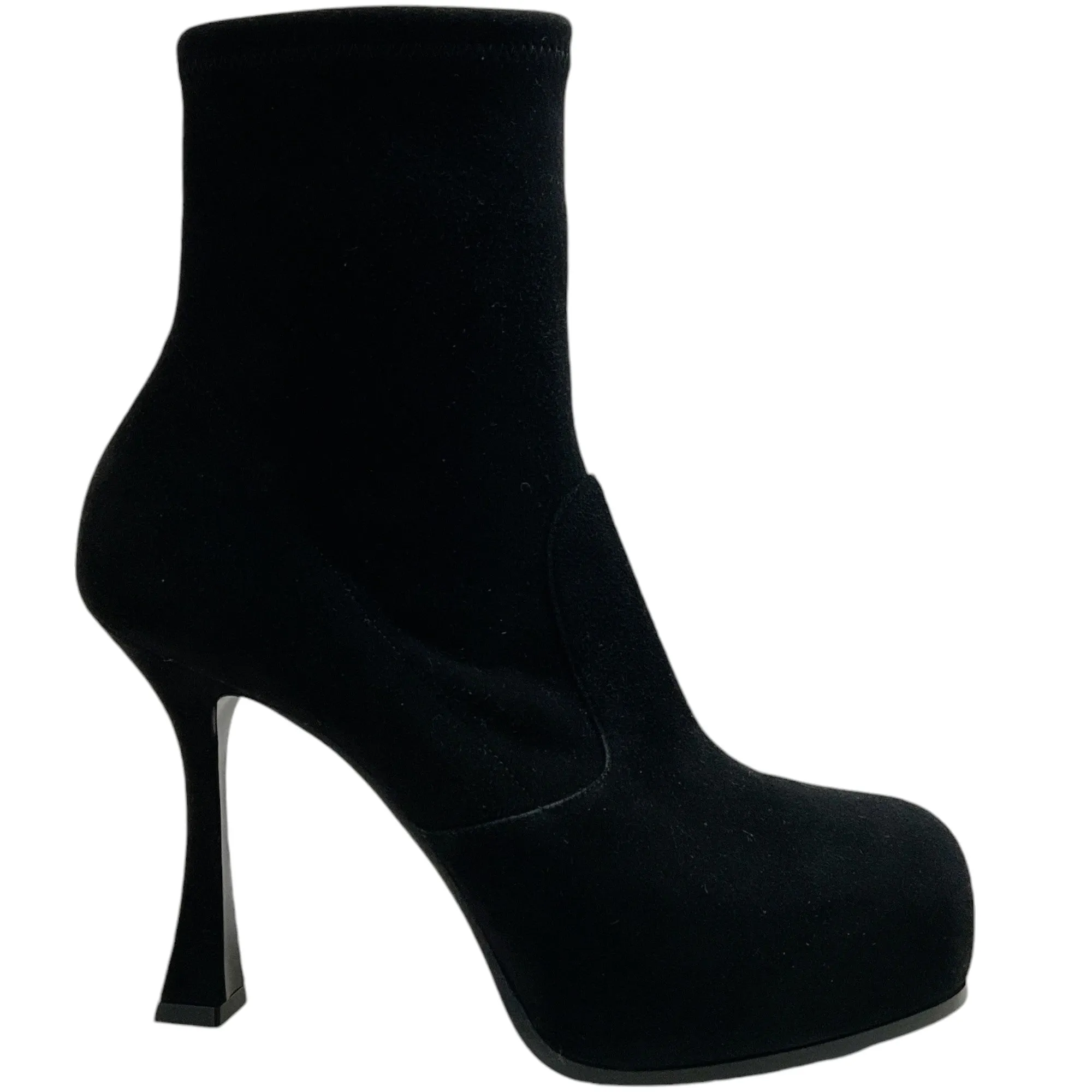 Casadei Black Suede Platform Booties