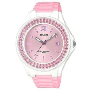 Casio LX-500H-4E5VDF Pink Resin Watch for Women