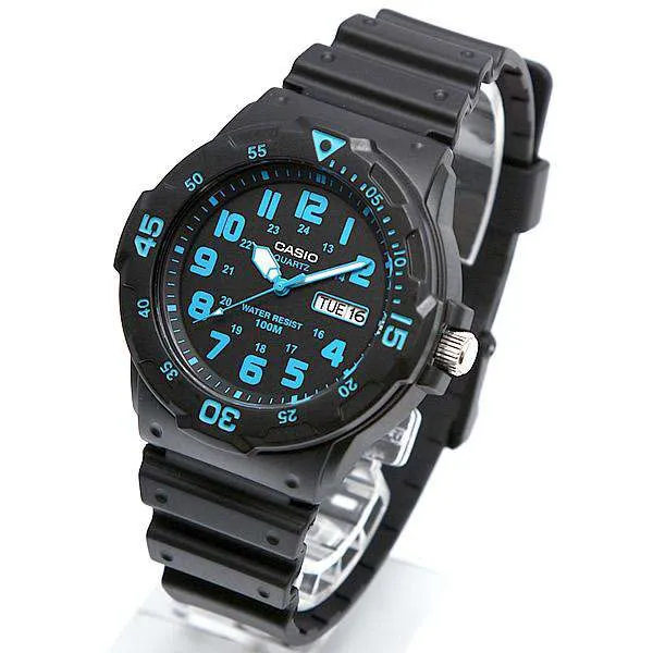 Casio MRW-200H-2B Black Resin Strap Watch For Men