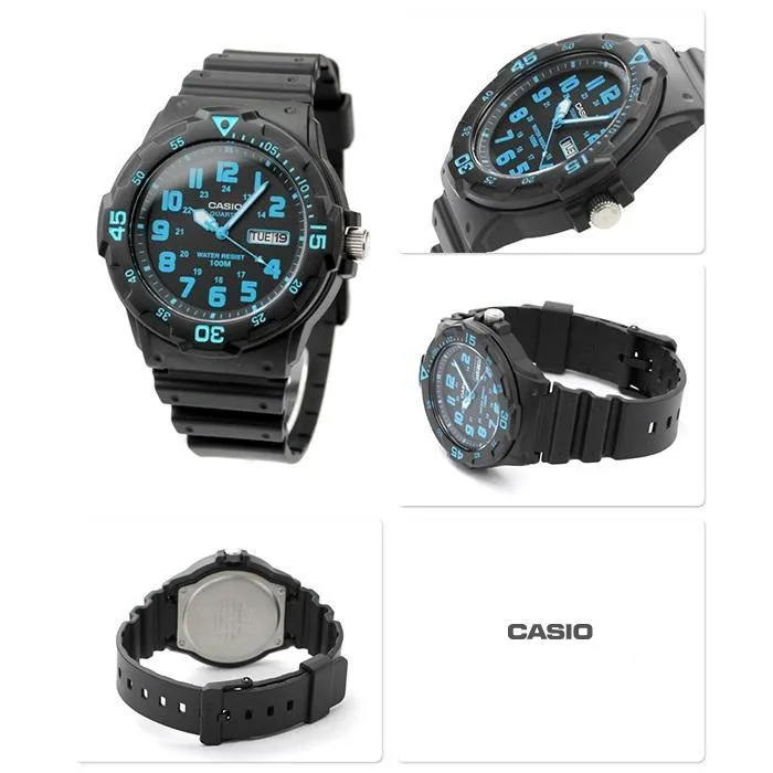 Casio MRW-200H-2B Black Resin Strap Watch For Men