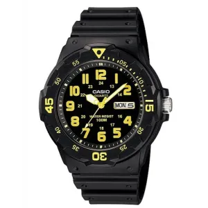 Casio MRW-200H-9B Black Resin Strap Watch for Men