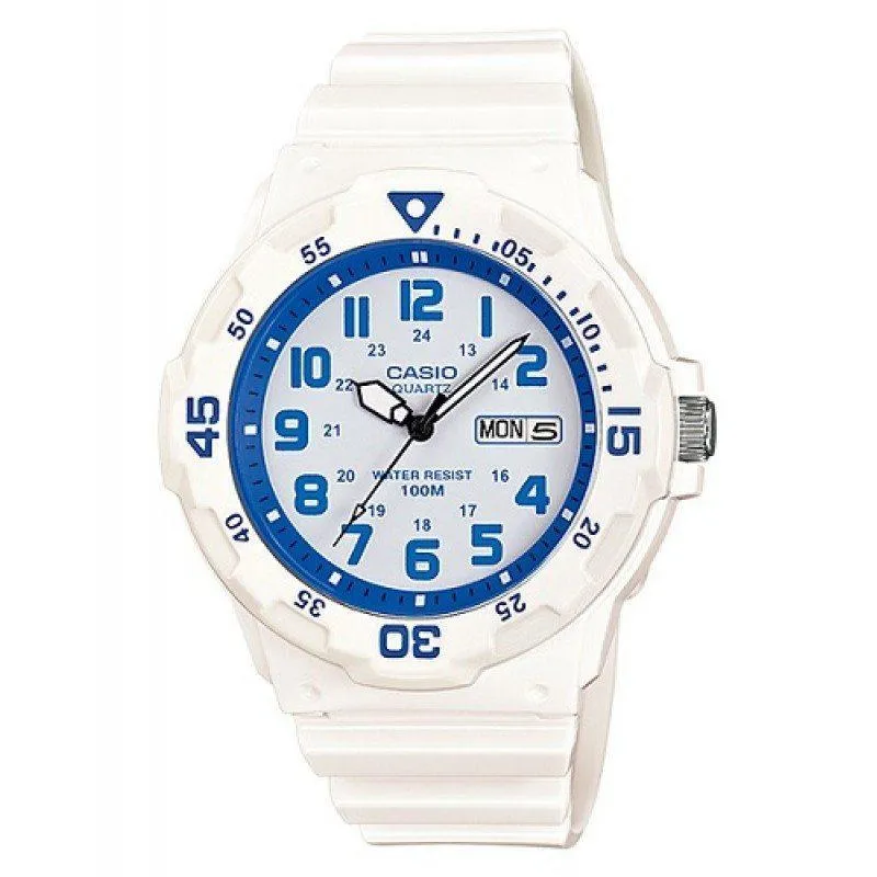 Casio MRW-200HC-7B2 White Resin Strap Watch for Men