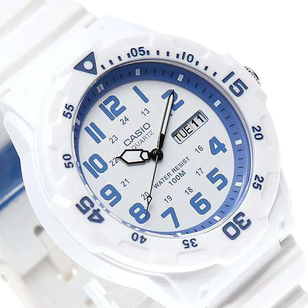 Casio MRW-200HC-7B2 White Resin Strap Watch for Men