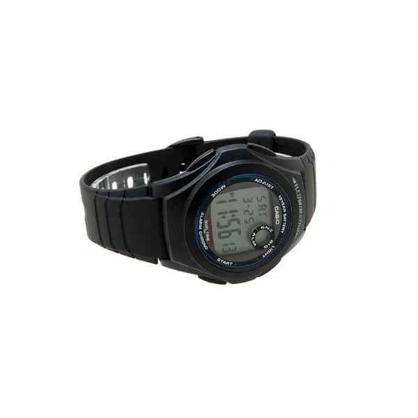 Casio Standard F-200W-1A Black Resin Strap Watch for Men