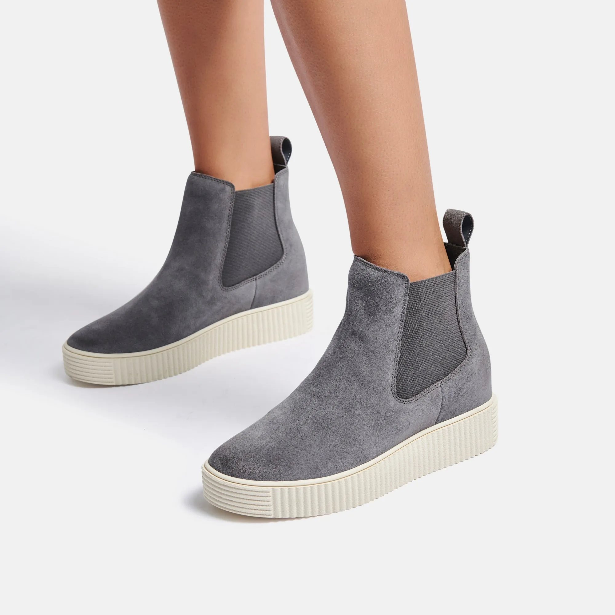 COLA SNEAKERS GREY SUEDE H20 re:vita