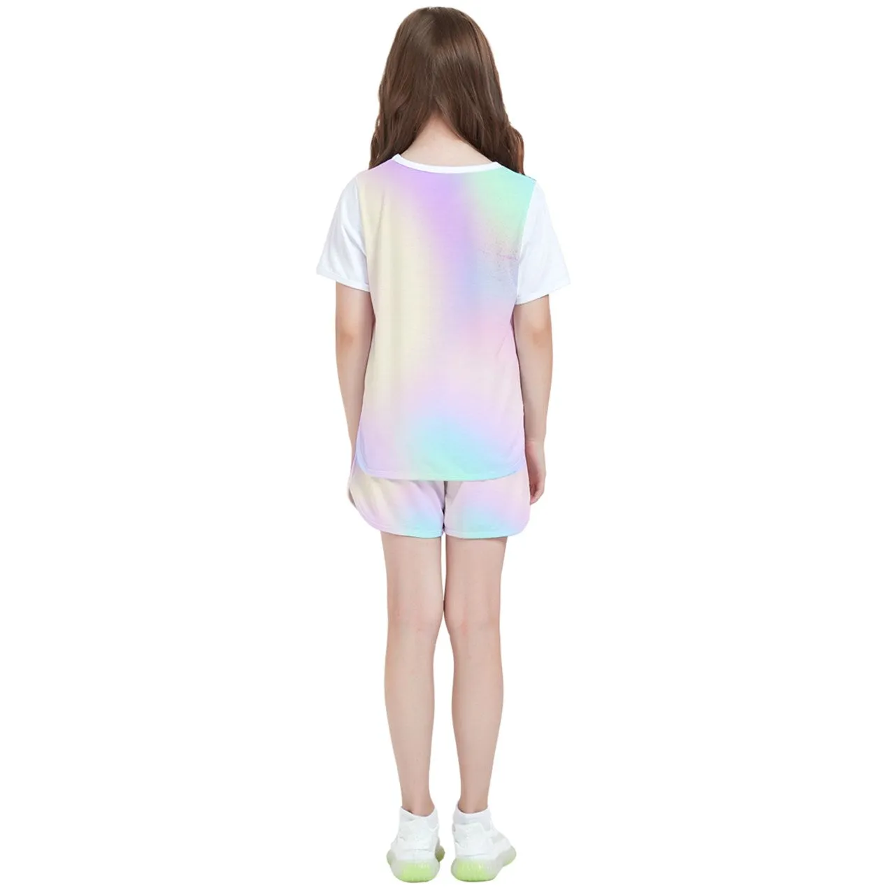 Cotton Candy Prism Kids' T-Shirt And Sports Shorts Set