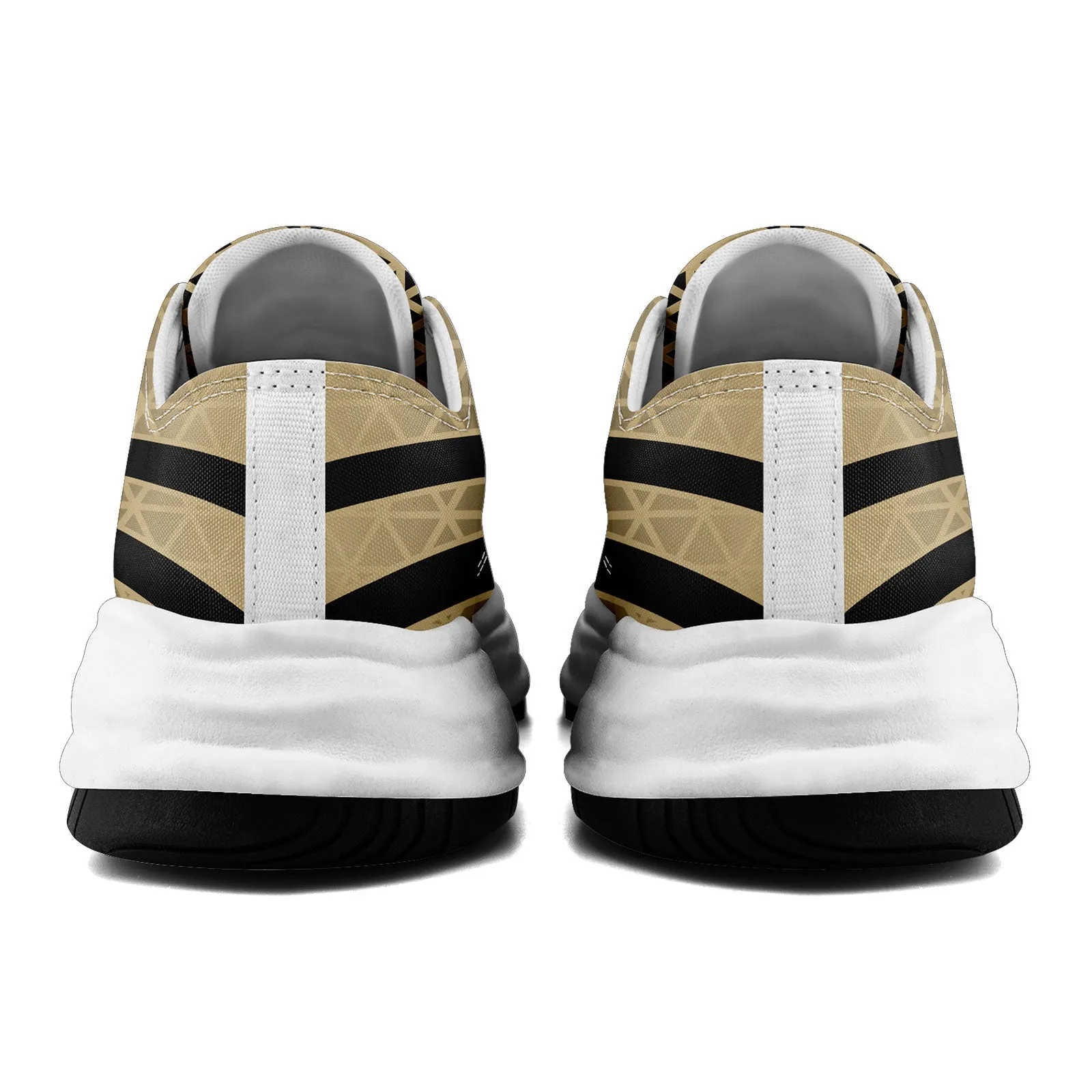 Custom Beige Black Louisiana Shoes Personalized Sneaker FN038-D023003-19