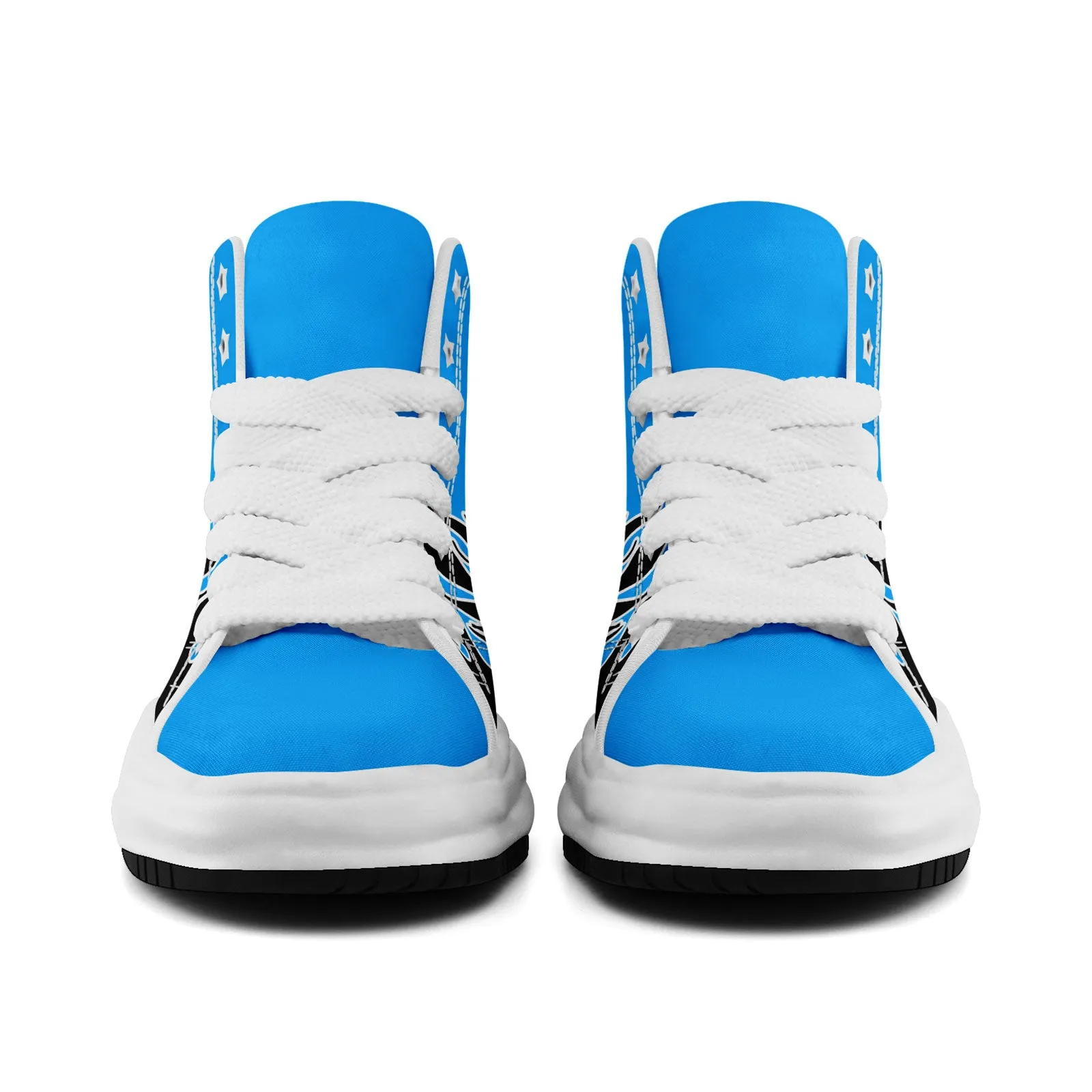 Custom Black Blue Carolina Firesoul Shoes Personalized Sneaker FN039-D020272-5