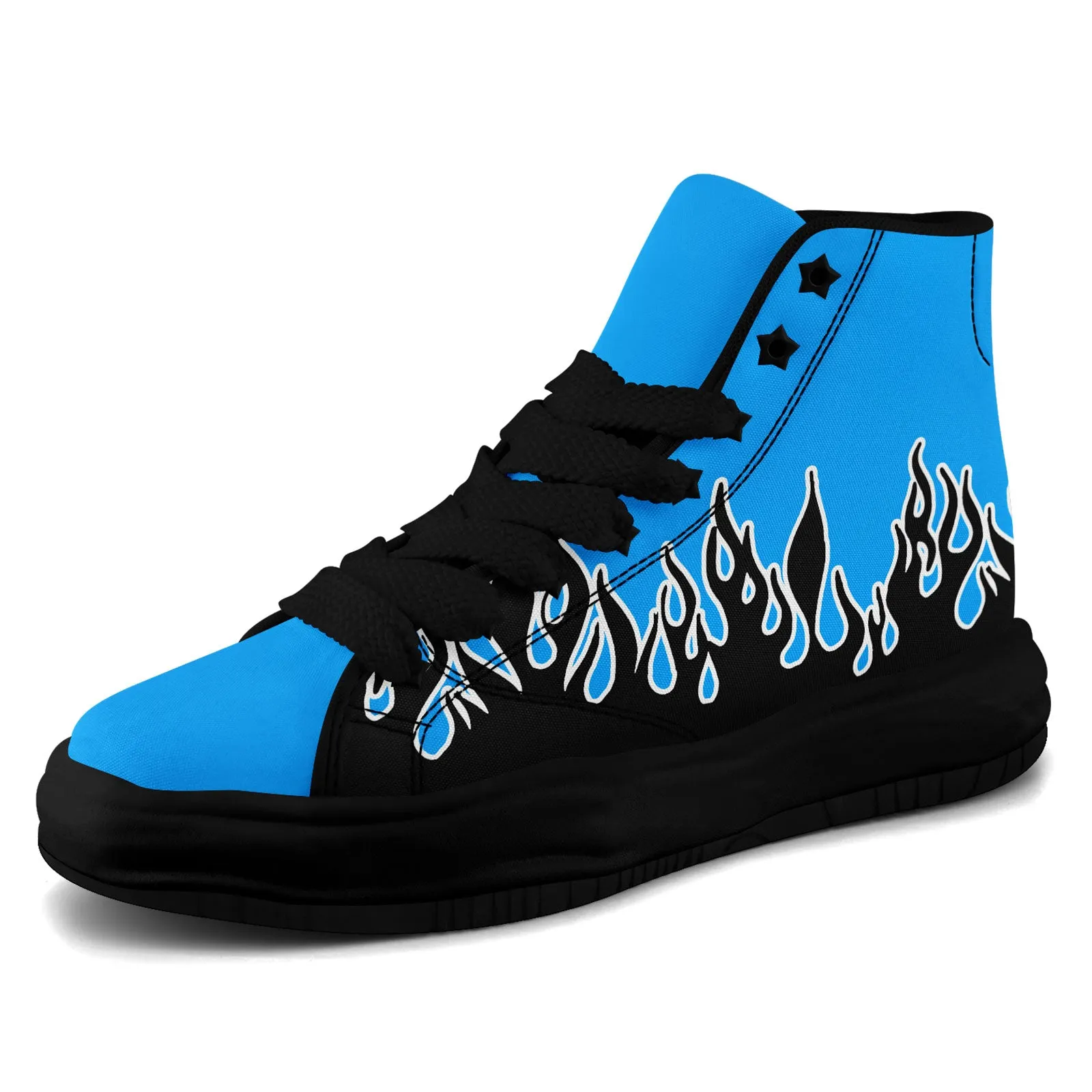 Custom Black Blue Carolina Firesoul Shoes Personalized Sneaker FN039-D020272-5