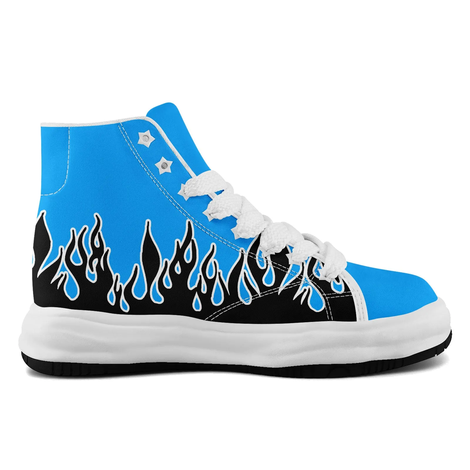 Custom Black Blue Carolina Firesoul Shoes Personalized Sneaker FN039-D020272-5