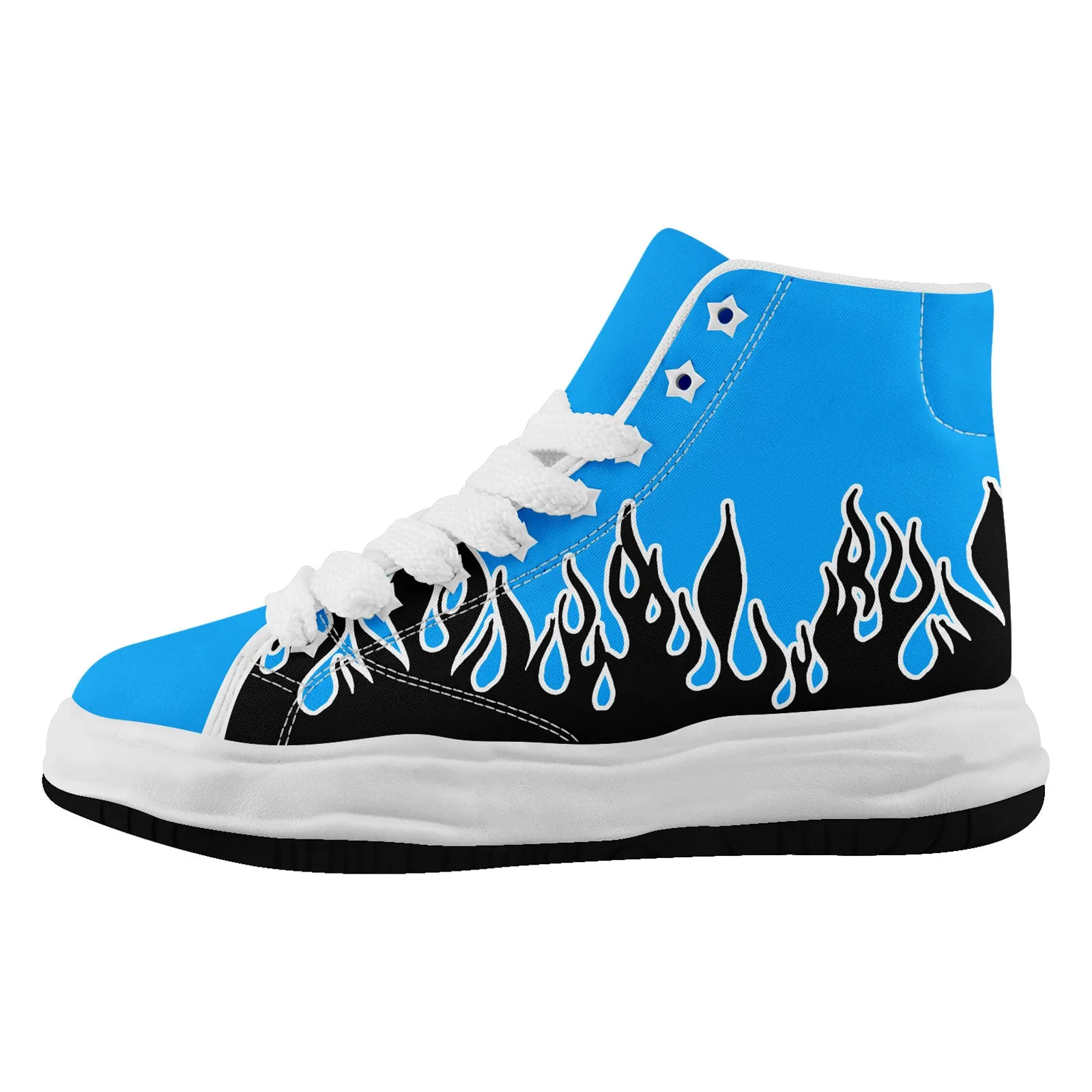 Custom Black Blue Carolina Firesoul Shoes Personalized Sneaker FN039-D020272-5