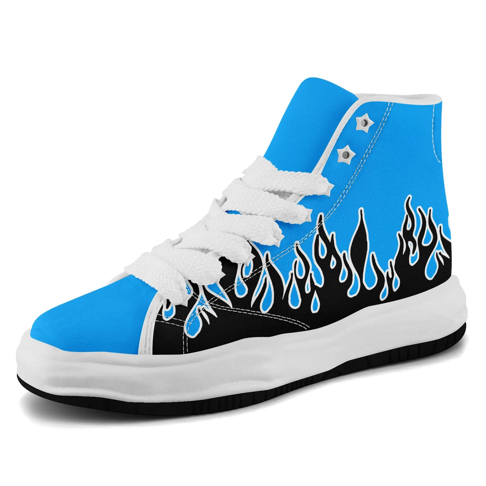 Custom Black Blue Carolina Firesoul Shoes Personalized Sneaker FN039-D020272-5