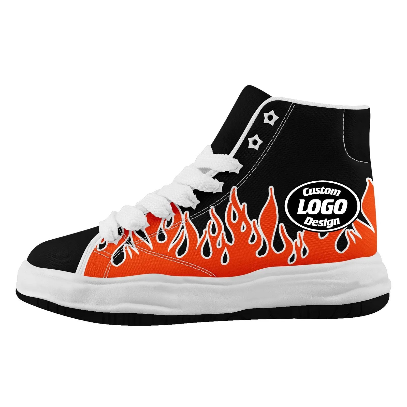 Custom Black Orange Cincinnati Firesoul Shoes Personalized Sneaker FN039-D020272-6