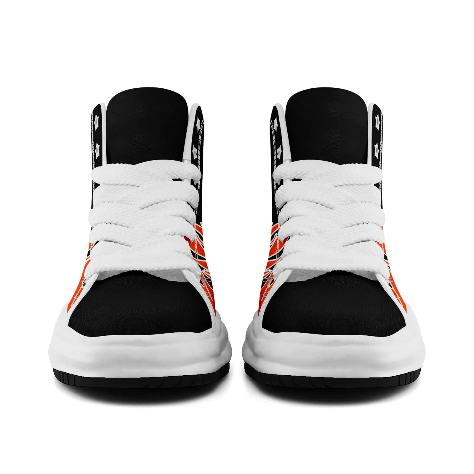 Custom Black Orange Cincinnati Firesoul Shoes Personalized Sneaker FN039-D020272-6