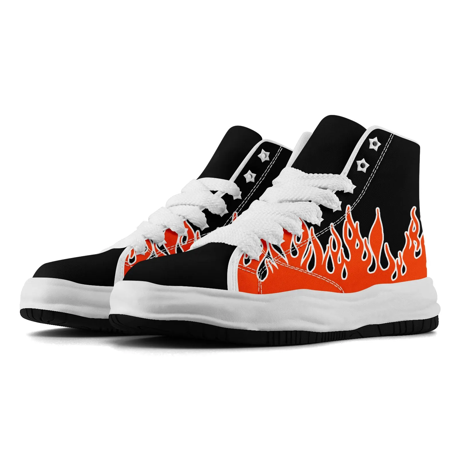 Custom Black Orange Cincinnati Firesoul Shoes Personalized Sneaker FN039-D020272-6