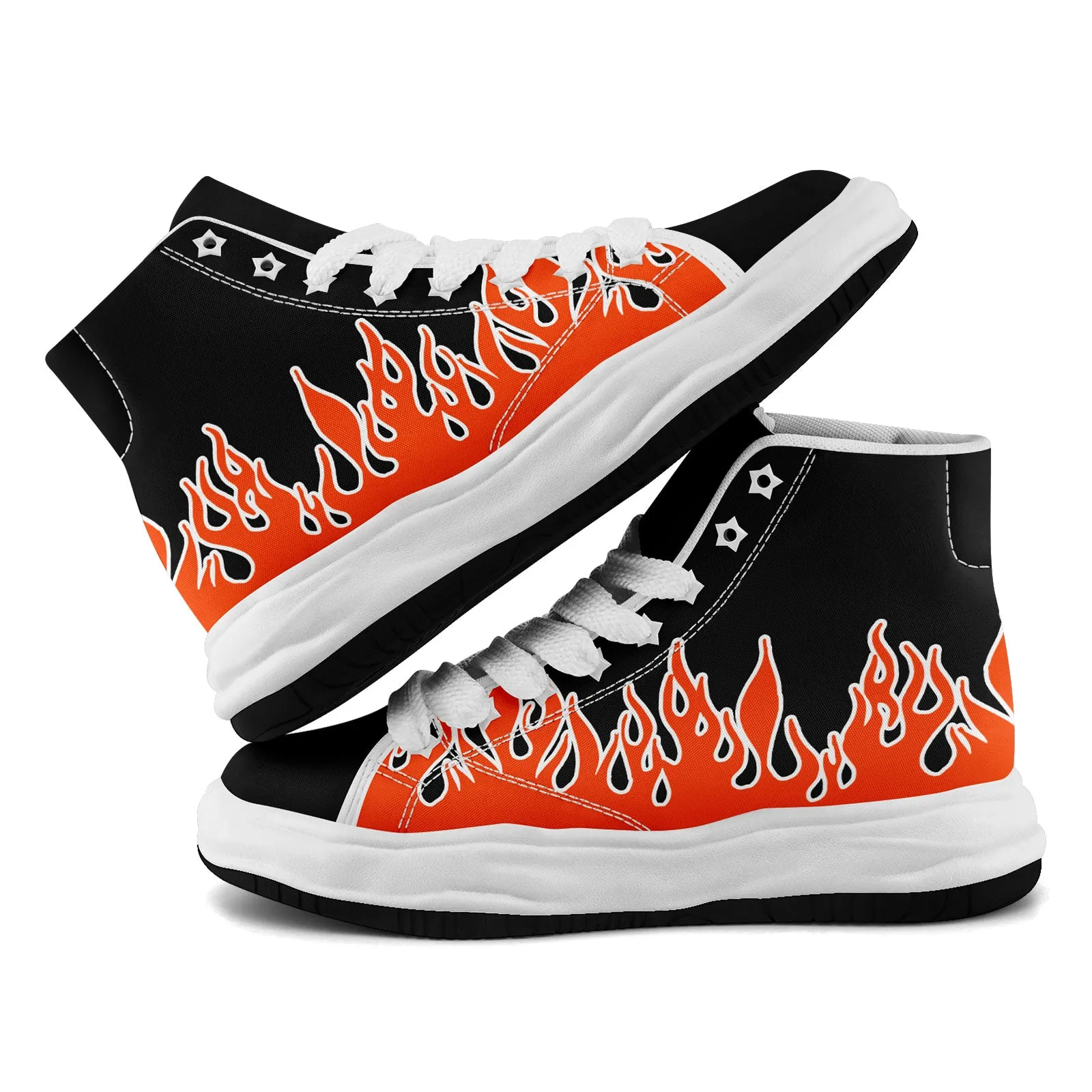 Custom Black Orange Cincinnati Firesoul Shoes Personalized Sneaker FN039-D020272-6