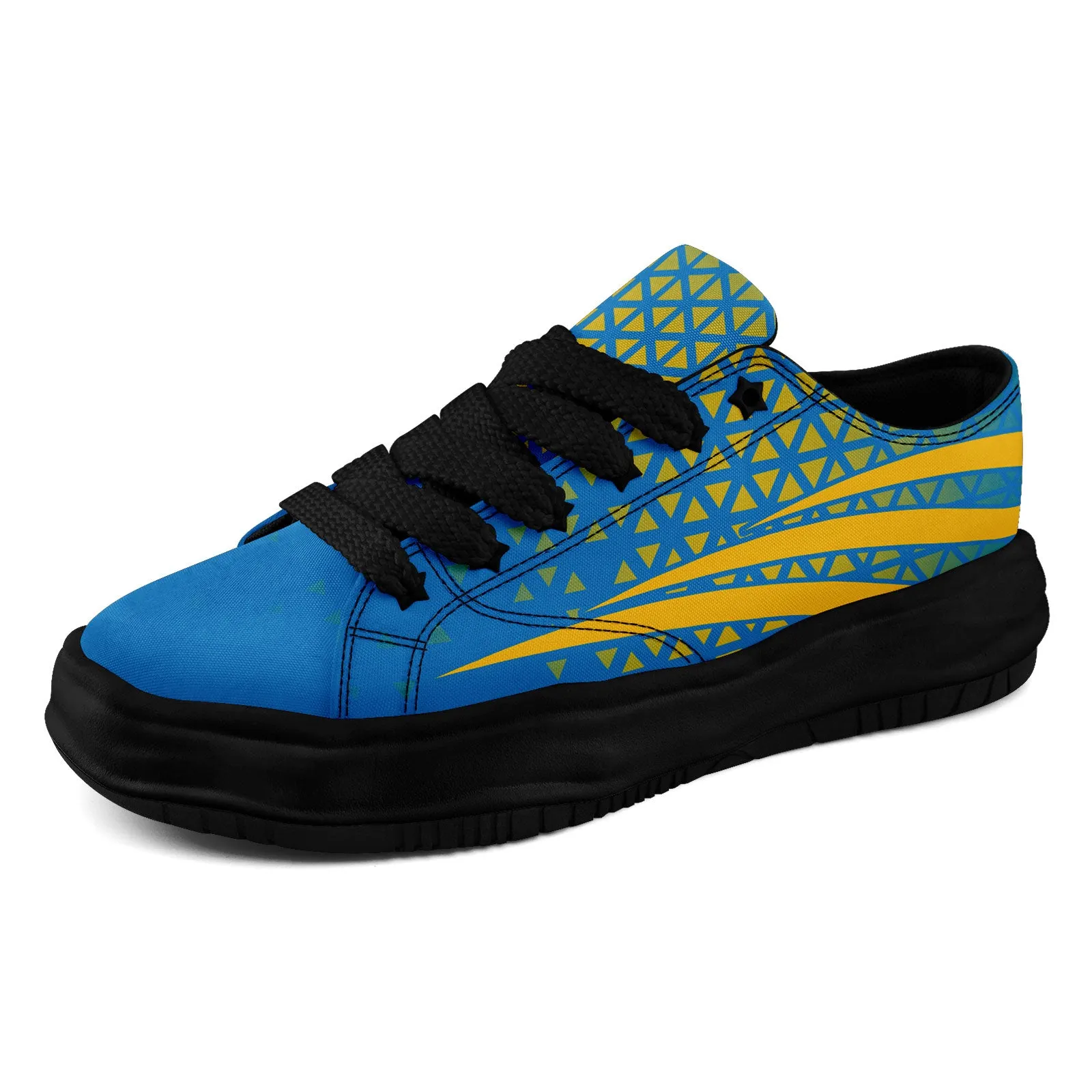 Custom Blue White California Shoes Personalized Sneaker FN038-D023003-22