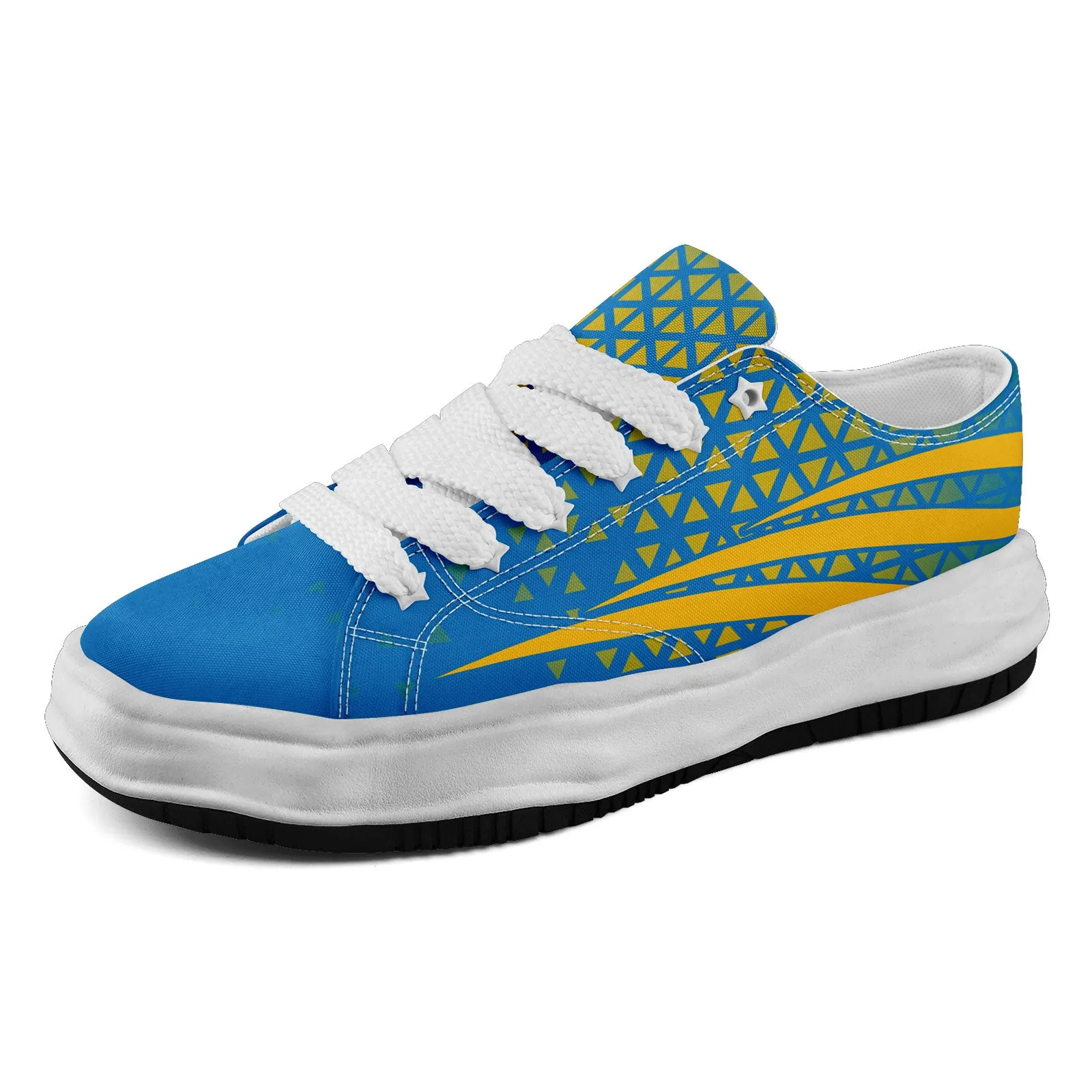 Custom Blue White California Shoes Personalized Sneaker FN038-D023003-22