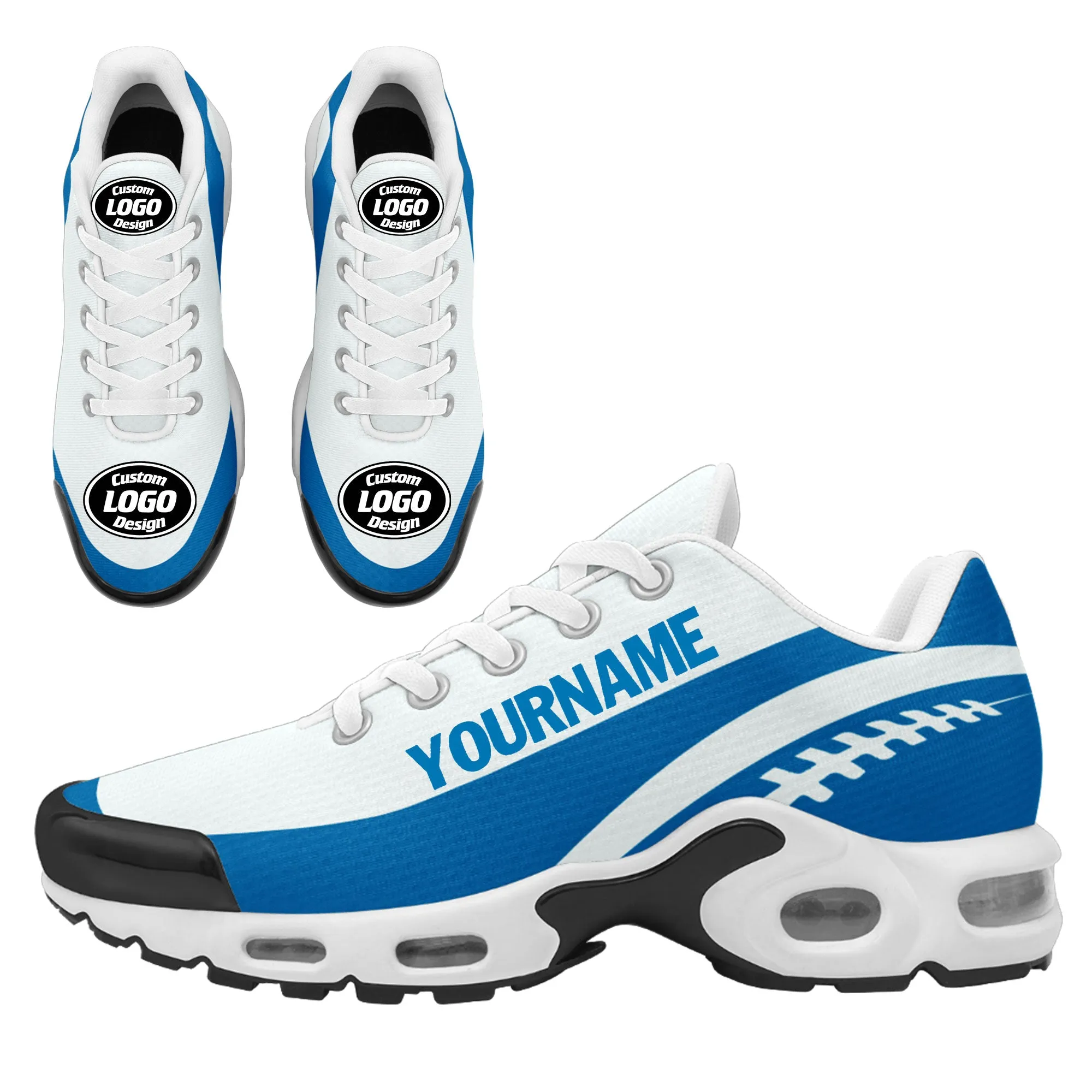 Custom Blue White Jersey and TN Shoes Combo Offer Personalized ZH-D0200101-11