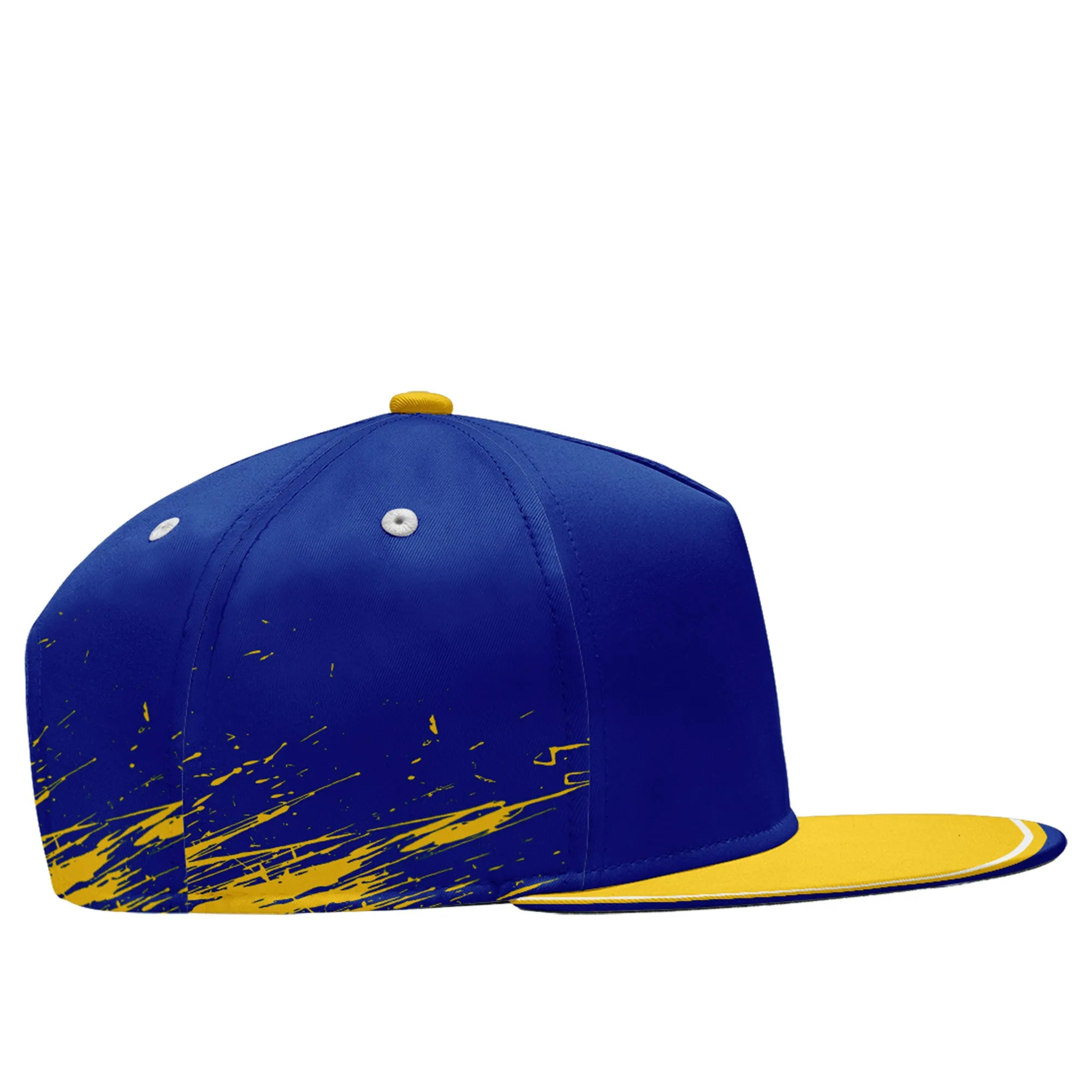 Custom Blue Yellow Los Angeles Football Jersey and Hat Combo Offer Personalized Combo ZH-D020326-15