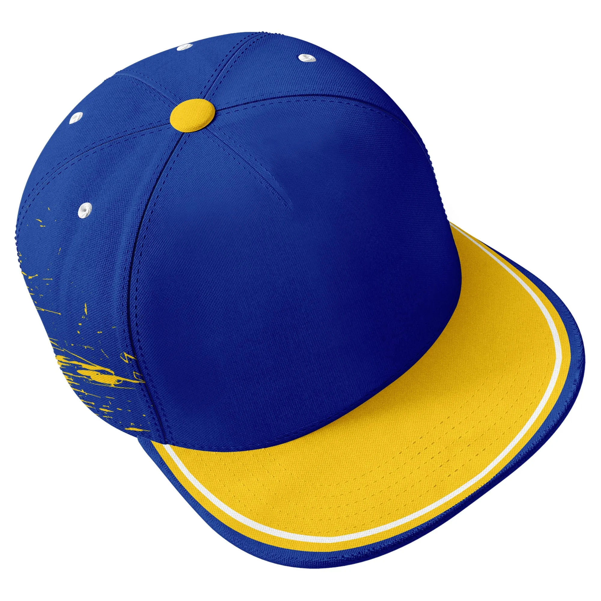 Custom Blue Yellow Los Angeles Football Jersey and Hat Combo Offer Personalized Combo ZH-D020326-15