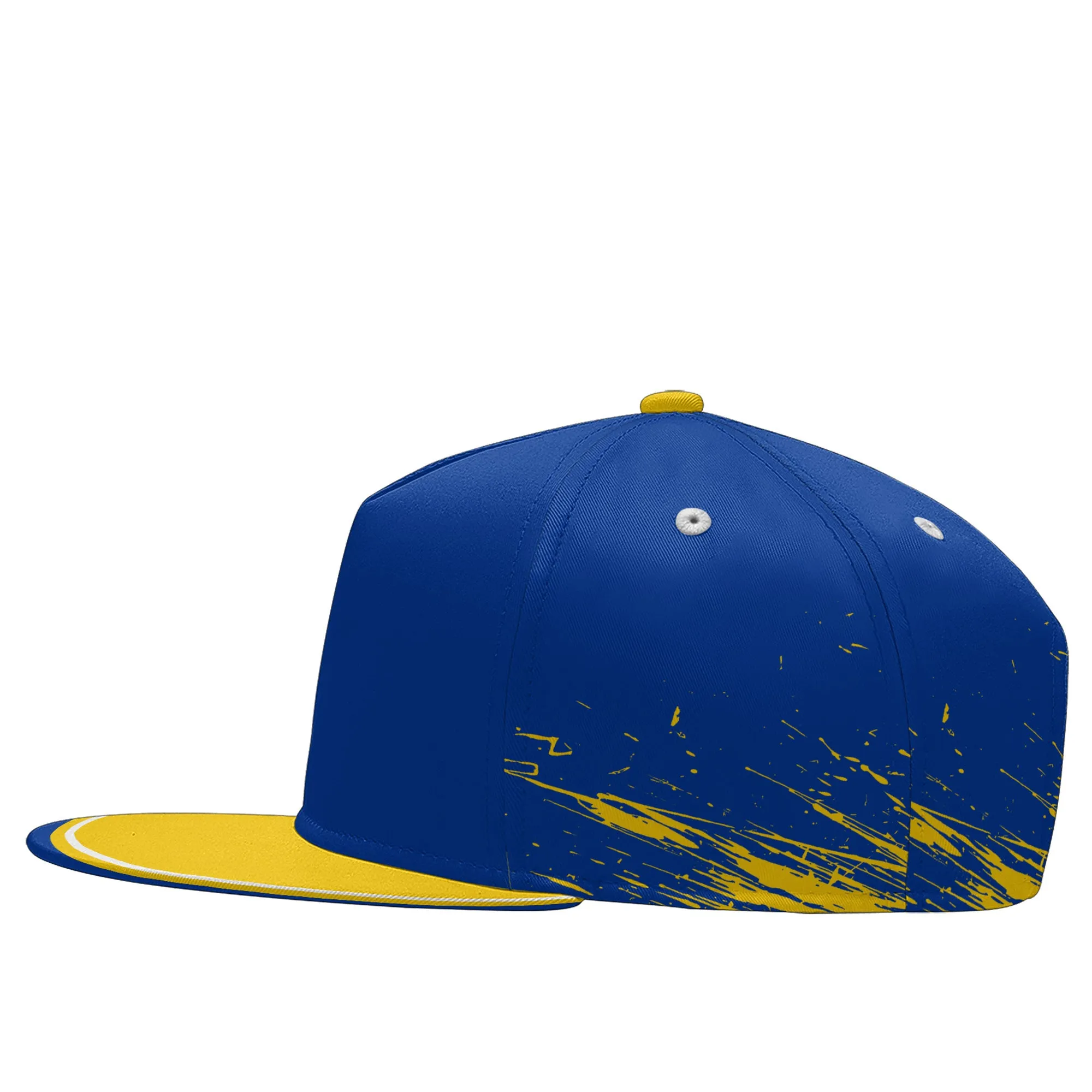 Custom Blue Yellow Los Angeles Football Jersey and Hat Combo Offer Personalized Combo ZH-D020326-15