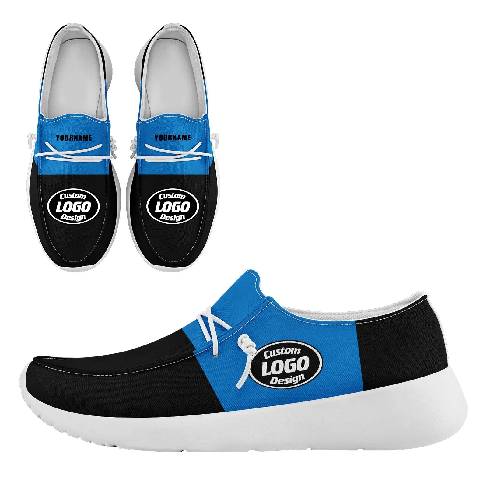 Custom Carolina Black Blue Shoes Personalized Sneaker FN018-D020278-5 Custom Online