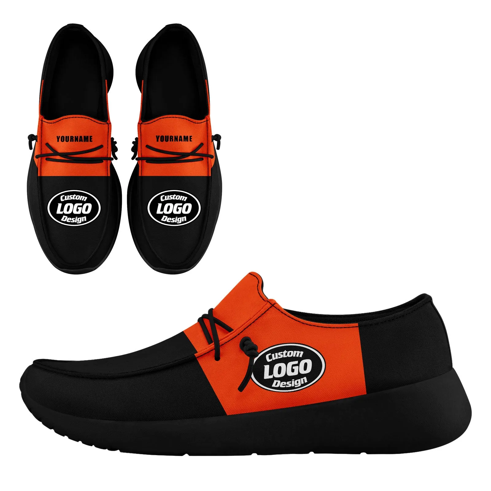 Custom Cincinnati Black Orange Shoes Personalized Sneaker FN018-D020278-6