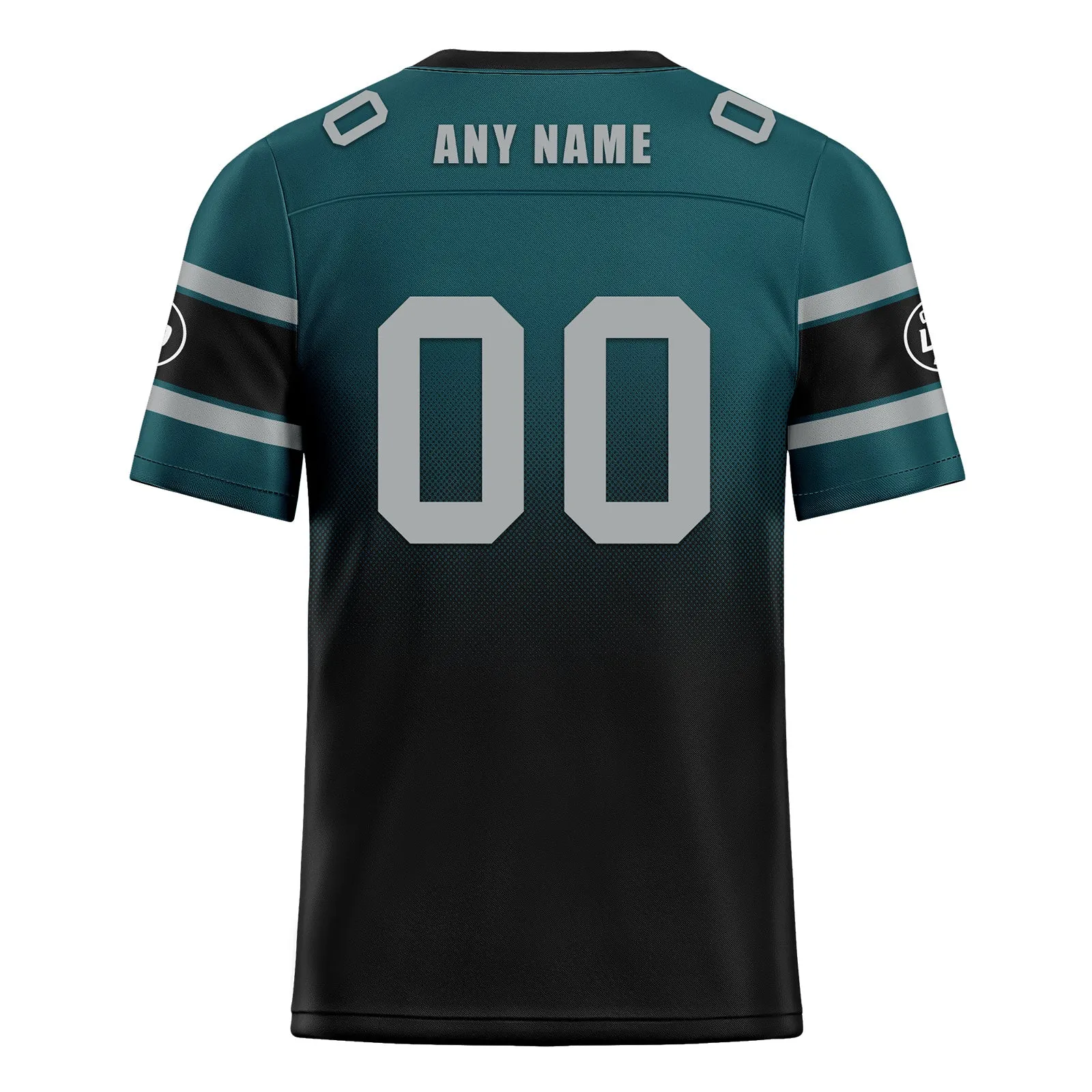 Custom Green Black Philadelphia Football Jersey and Hat Combo Offer Personalized Combo ZH-D020326-23