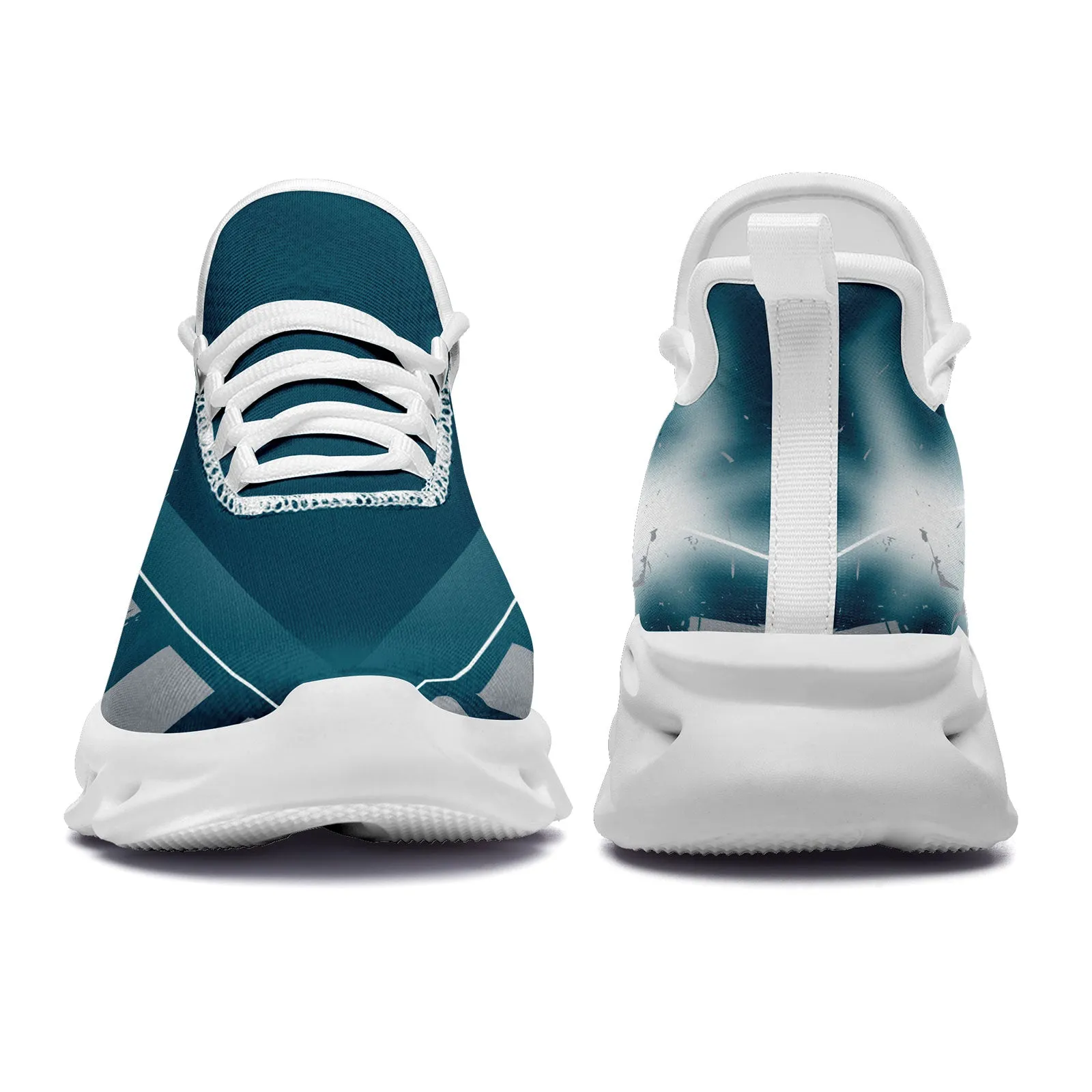 Custom Green Gray Philadelphia MaxSoul Shoes and Hat Combo Offer Personalized Combo ZH-D020264-23