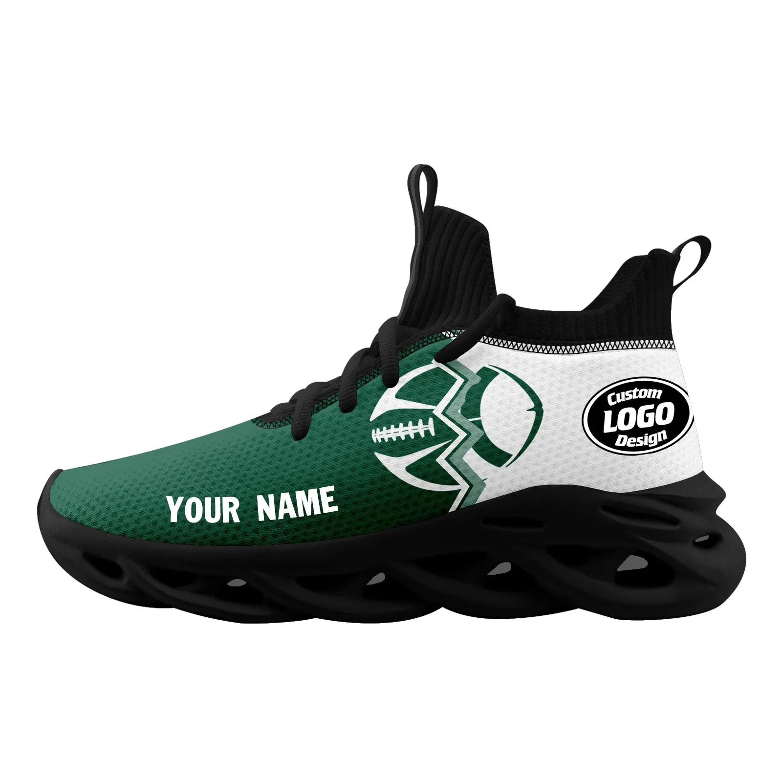 Custom Green White New York Maxsoul Shoes Personalized Sneaker FN030A-D028017-30